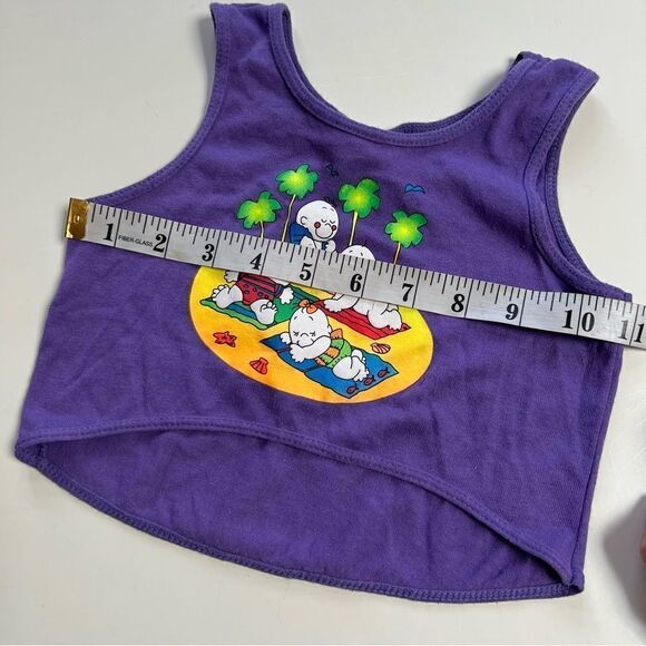 Rad Vintage 1980s 1990s Neon Surf Beach Baby Muscle Tank - Picture 4 of 6